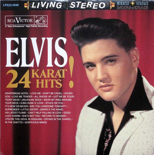 Elvis Presley : 24 Karat Hits! (2xLP, Comp, Ltd, RM, Gat)