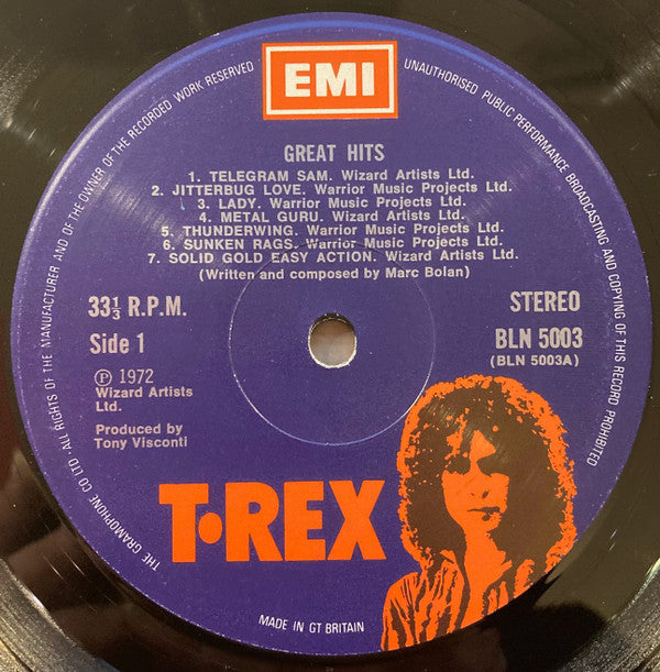 T. Rex : Great Hits (LP, Comp)