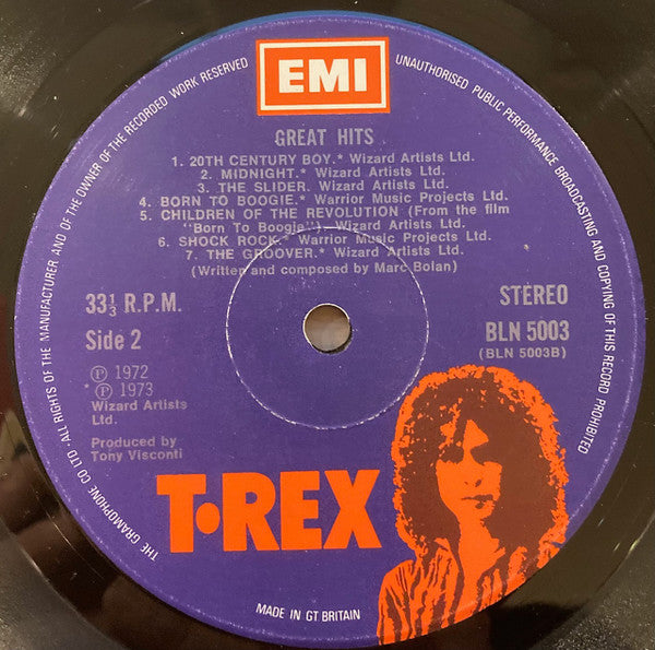 T. Rex : Great Hits (LP, Comp)