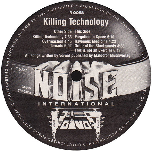 Voïvod : Killing Technology (LP, Album)