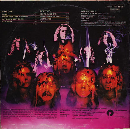 Deep Purple : Burn (LP, Album, RE)