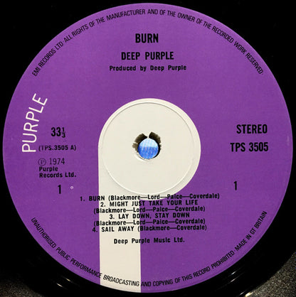 Deep Purple : Burn (LP, Album, RE)