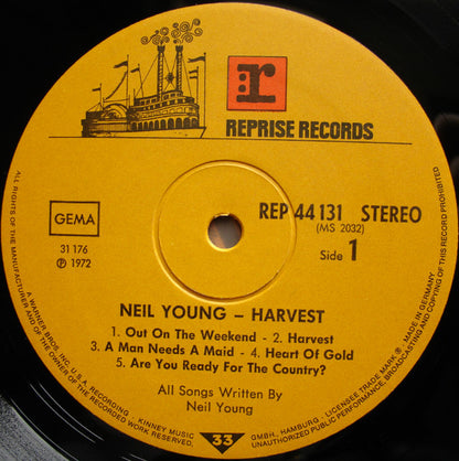 Neil Young : Harvest (LP, Album, Gat)