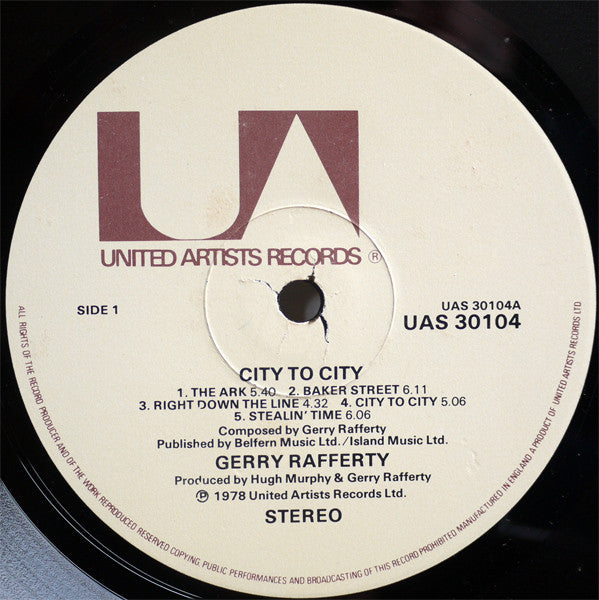 Gerry Rafferty : City To City (LP, Album)