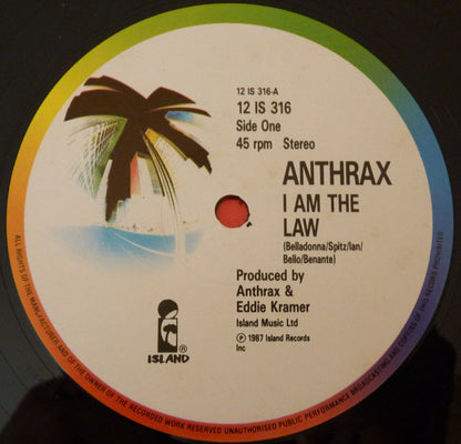 Anthrax : I Am The Law (12")