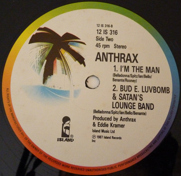 Anthrax : I Am The Law (12")