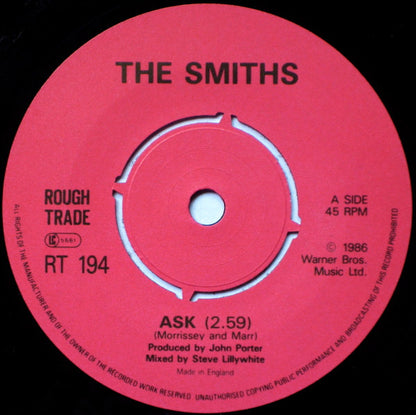 The Smiths : Ask (7", Single, MPO)