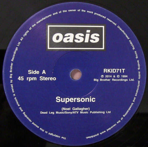 Oasis (2) : Supersonic (12", RSD, RE, RM)