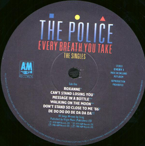 The Police : Every Breath You Take (The Singles) (LP, Comp, PRS)