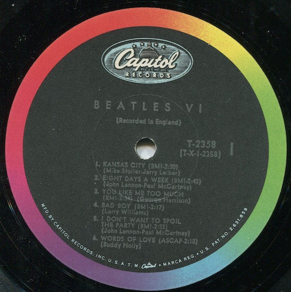 The Beatles : Beatles VI (LP, Album, Mono, Scr)