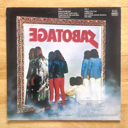 Black Sabbath : Sabotage (LP, Album, RE)