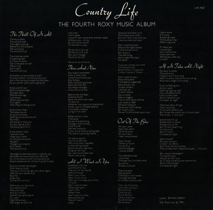 Roxy Music : Country Life (LP, Album)