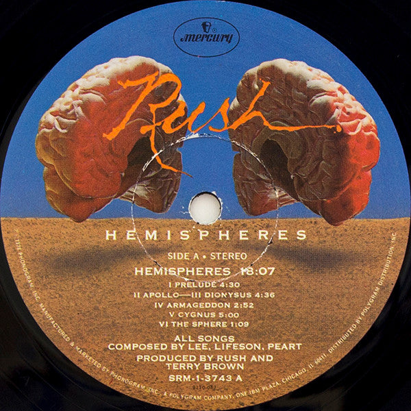 Rush : Hemispheres (LP, Album, Ric)