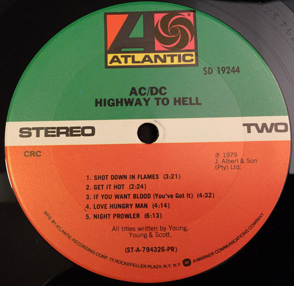 AC/DC : Highway To Hell (LP, Album, Club)