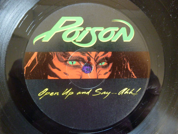 Poison (3) : Open Up And Say ...Ahh! (LP, Album, Unc)