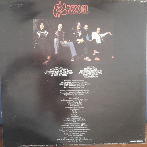 Saxon : Wheels Of Steel (LP, Album)