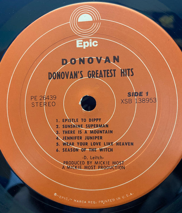 Donovan : Donovan's Greatest Hits (LP, Comp, RE, Ora)