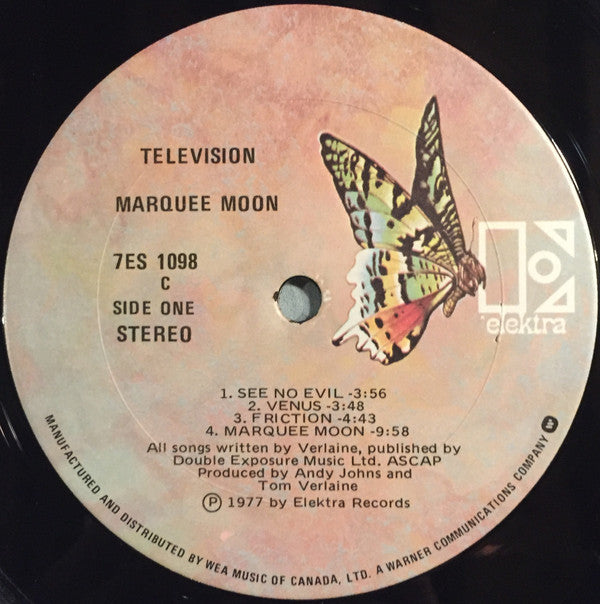 Television : Marquee Moon (LP, Album)