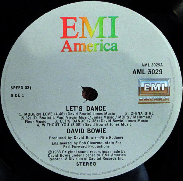 David Bowie : Let's Dance (LP, Album)