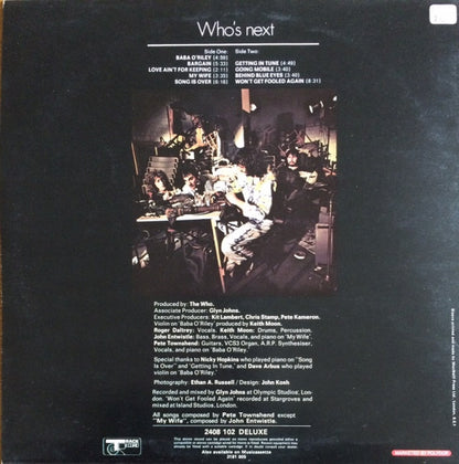 The Who : Who's Next (LP, Album)