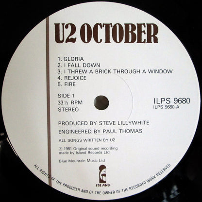 U2 : October (LP, Album)