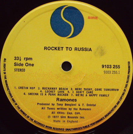 Ramones : Rocket To Russia (LP, Album)