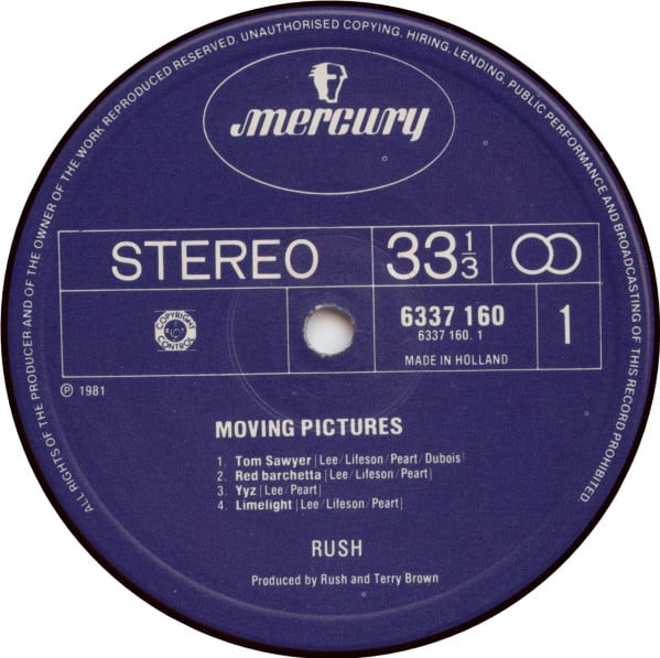 Rush : Moving Pictures (LP, Album)