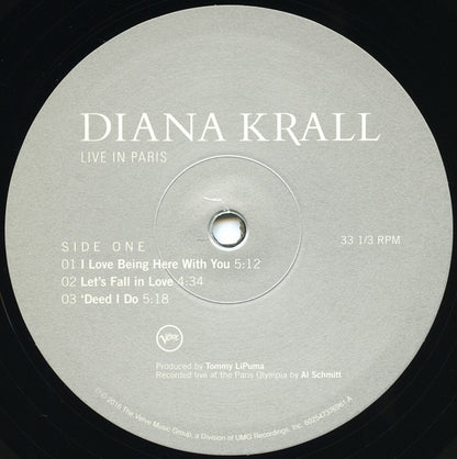 Diana Krall : Live In Paris (2xLP, Album, RE, 180)