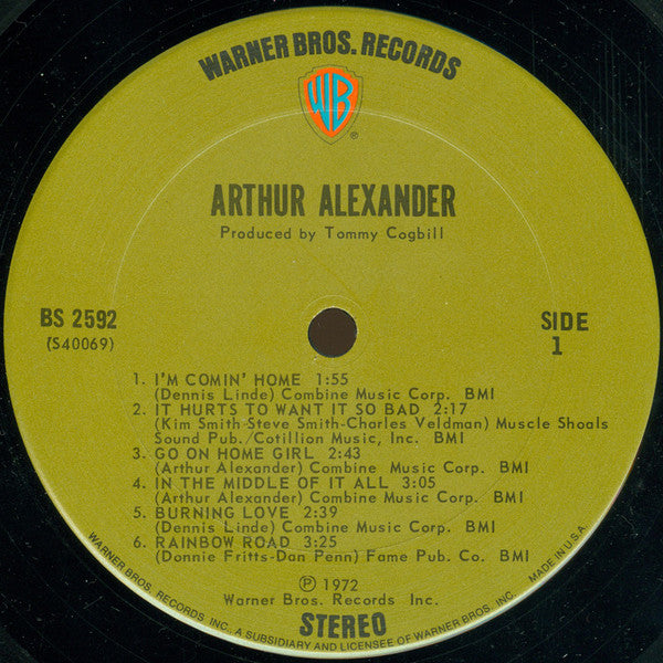 Arthur Alexander : Arthur Alexander (LP, Album)