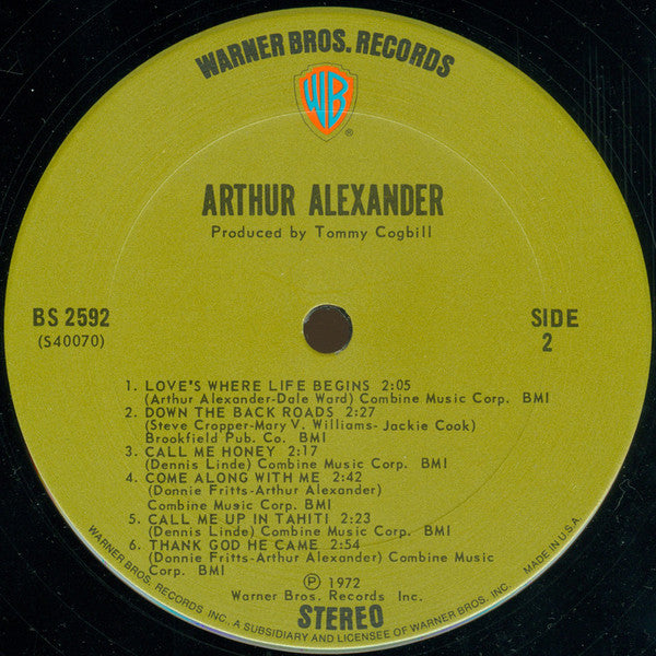 Arthur Alexander : Arthur Alexander (LP, Album)