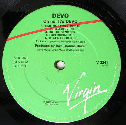 Devo : Oh, No! It's Devo (LP, Album)