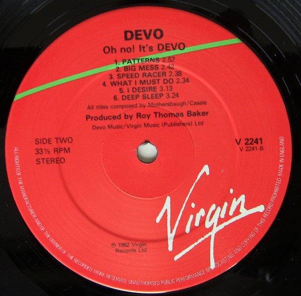 Devo : Oh, No! It's Devo (LP, Album)